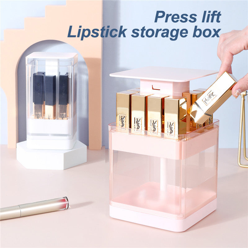 Pressendes Design - Transparente Kosmetik-Aufbewahrung mit Drehmechanismus