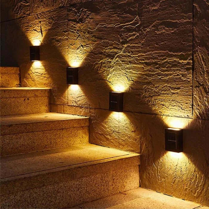 Solar Gartenleuchte Außen Wandleuchte Modern LED