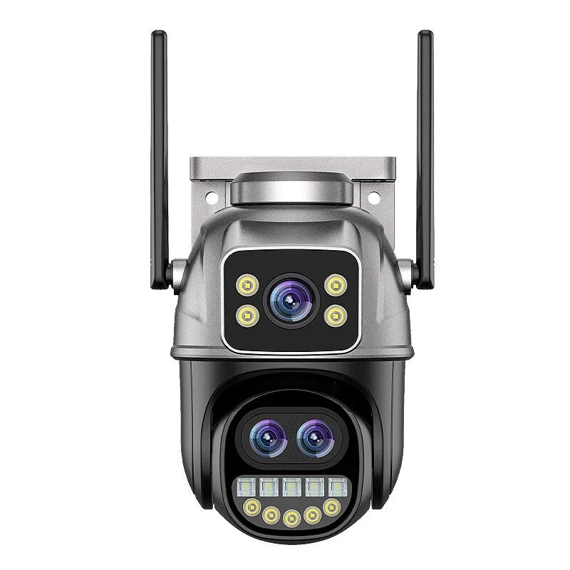 Guudgo 4K 8MP WiFi Außen Sicherheitskamera, 5X Zoom, Nachtsicht, Bewegungserkennung, 2-Wege Audio, IP66 wasserdicht, drahtlose PTZ Überwachung