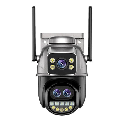 Guudgo 4K 8MP WiFi Außen Sicherheitskamera, 5X Zoom, Nachtsicht, Bewegungserkennung, 2-Wege Audio, IP66 wasserdicht, drahtlose PTZ Überwachung
