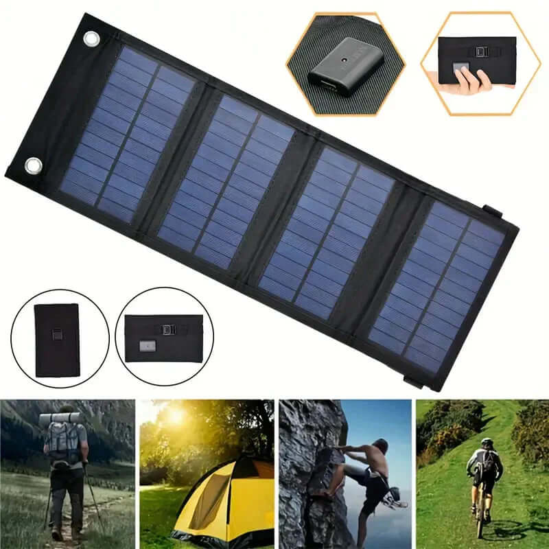Faltbares Solarladegerät 12W - Solarpanel