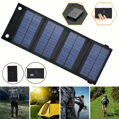Faltbares Solarladegerät 12W - Solarpanel