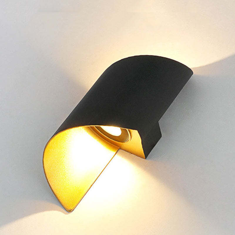 Moderne Spiral-LED-Wandleuchte