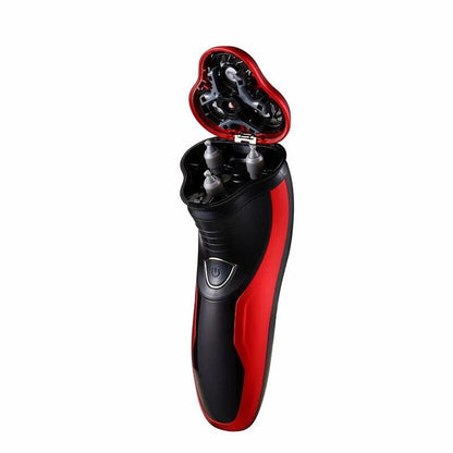 Herren Rasierer Rotary Waterproof Elektrischer Rasierer Pop-Up Trimmer Nass Trocken Kabellos