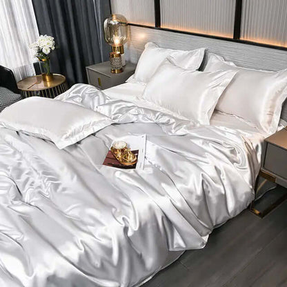 Satin-Bettbezug Set für Luxuriösen Schlafkomfort