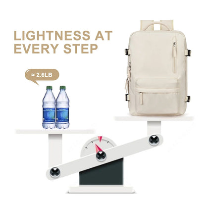 Damen Große Reise-Rucksack – Wasserdichter Wanderrucksack | Diebstahlschutz &amp; USB-Ladung
