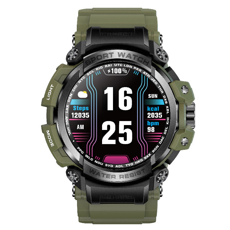 Zelara Unzerstörbare Outdoor-Sport-Smartwatch mit Herzfrequenz, Blutsauerstoff, Anruferinnerung