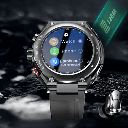 Smartwatch mit Ohrhörer - Fitness Tracker &amp; Gesundheitsmonitor
