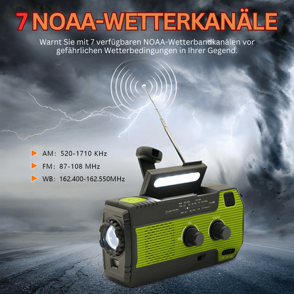 Tragbares Notfallradio Solar Kurbel Radio Powerbank