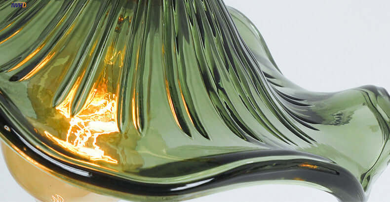 LED-Hängeleuchte, Buntglas &amp; Kupfer - Modernes Design