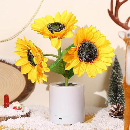 LED Sonnenblumenlampe Stimmungslicht Dekoleuchte