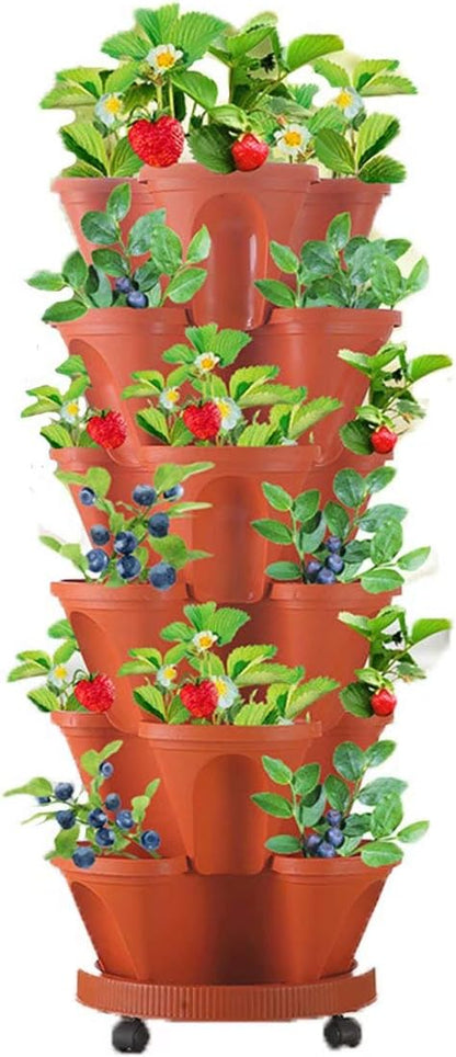 6-Layer Vertikaler Pflanzturm - Platzsparendes Gartensystem