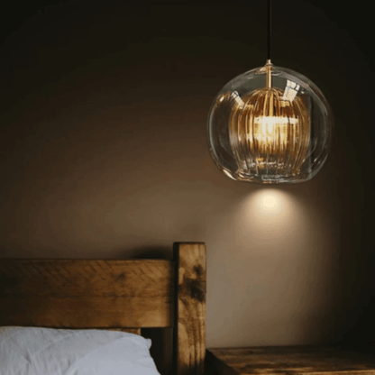 Moderne Hängeleuchte, Aluminium &amp; Glas, LumaLite