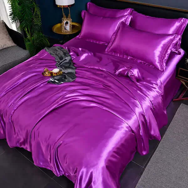 Satin Bettbezug Set - Luxuriös &amp; Weich