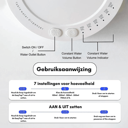 Tragbarer Wasserzapfer für Bett &amp; Schreibtisch