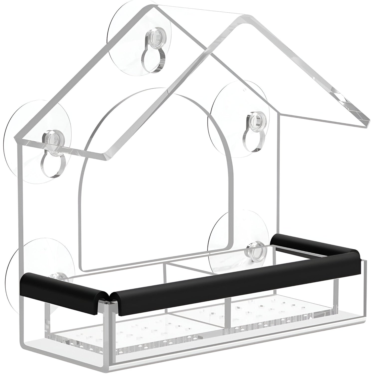 Vogelfutterhaus Acryl Fenster wetterfest durchsichtig