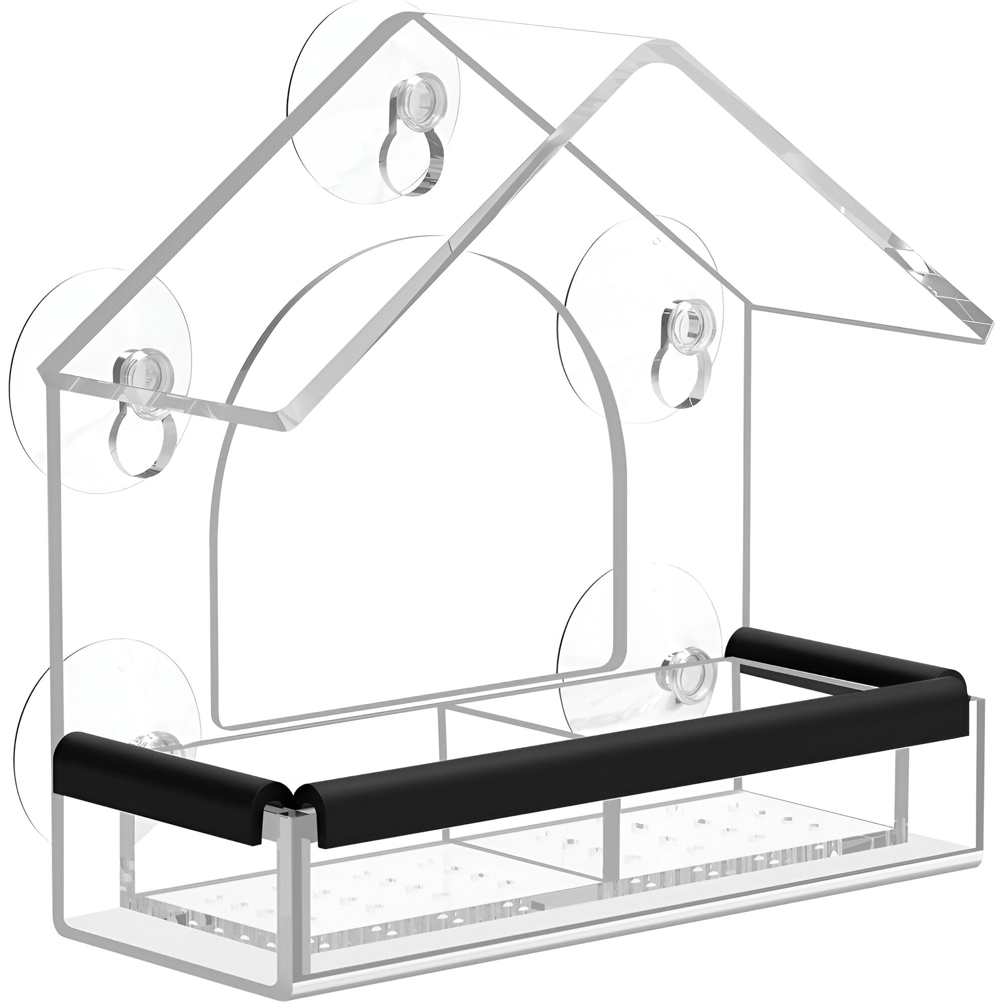 Vogelfutterhaus Acryl Fenster wetterfest durchsichtig