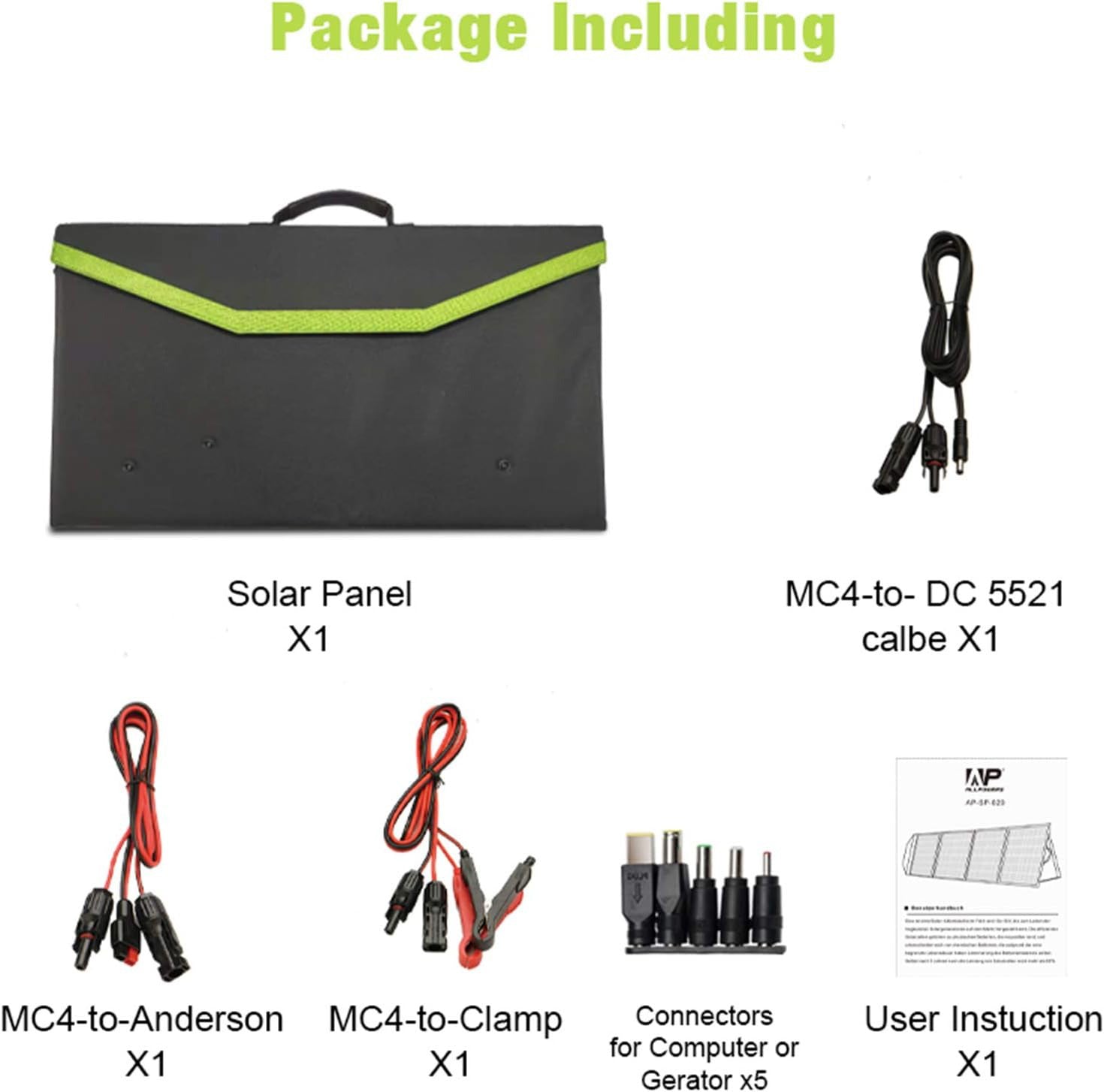 Tragbarer Solarladegerät Tragbare Powerstation, Mobile Notfall-Backup-Stromversorgung mit faltbarem Solarpanel-Ladegerät