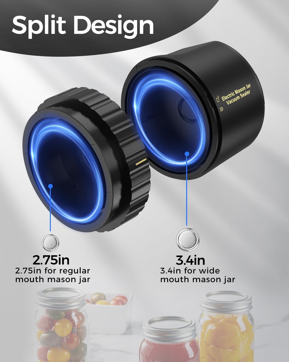 Mason Jar Elektrischer Vakuumversiegler Set