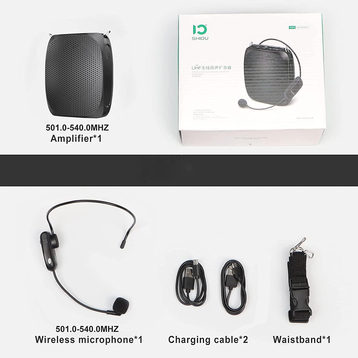 Persönlicher Sprachverstärker 10W mit Mikrofon &amp; FM-Radio für Lehrer und Senioren