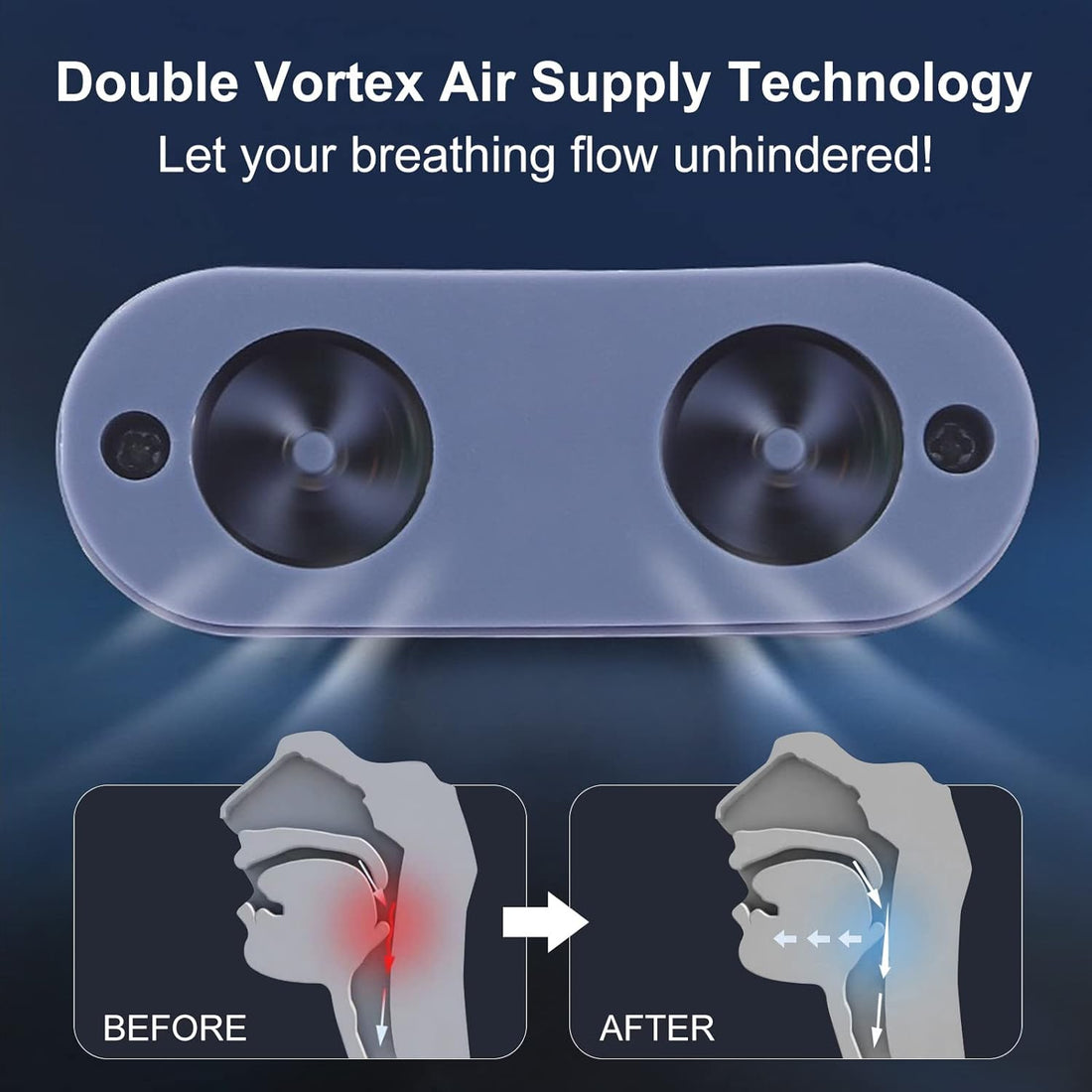 Micro CPAP Schlafapnoe Maschine für Reisen &amp; Anti-Schnarchen - CPAP Alternative