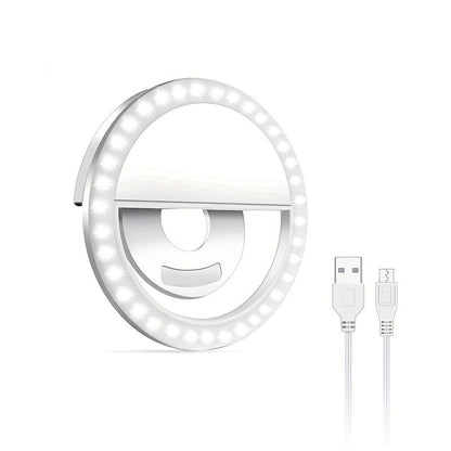 Lumi LED Selfie Ring Light – Tragbare Aufladbare Lampe für Smartphone und Computer