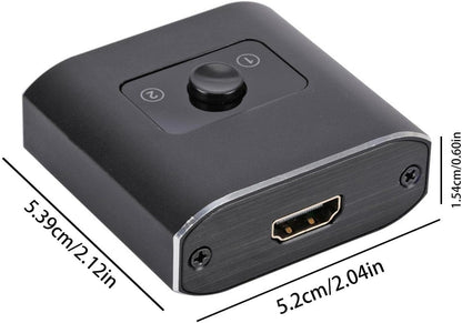 HDMI-Splitter mit Zwei Anschlüssen für Fernseher und Laptops