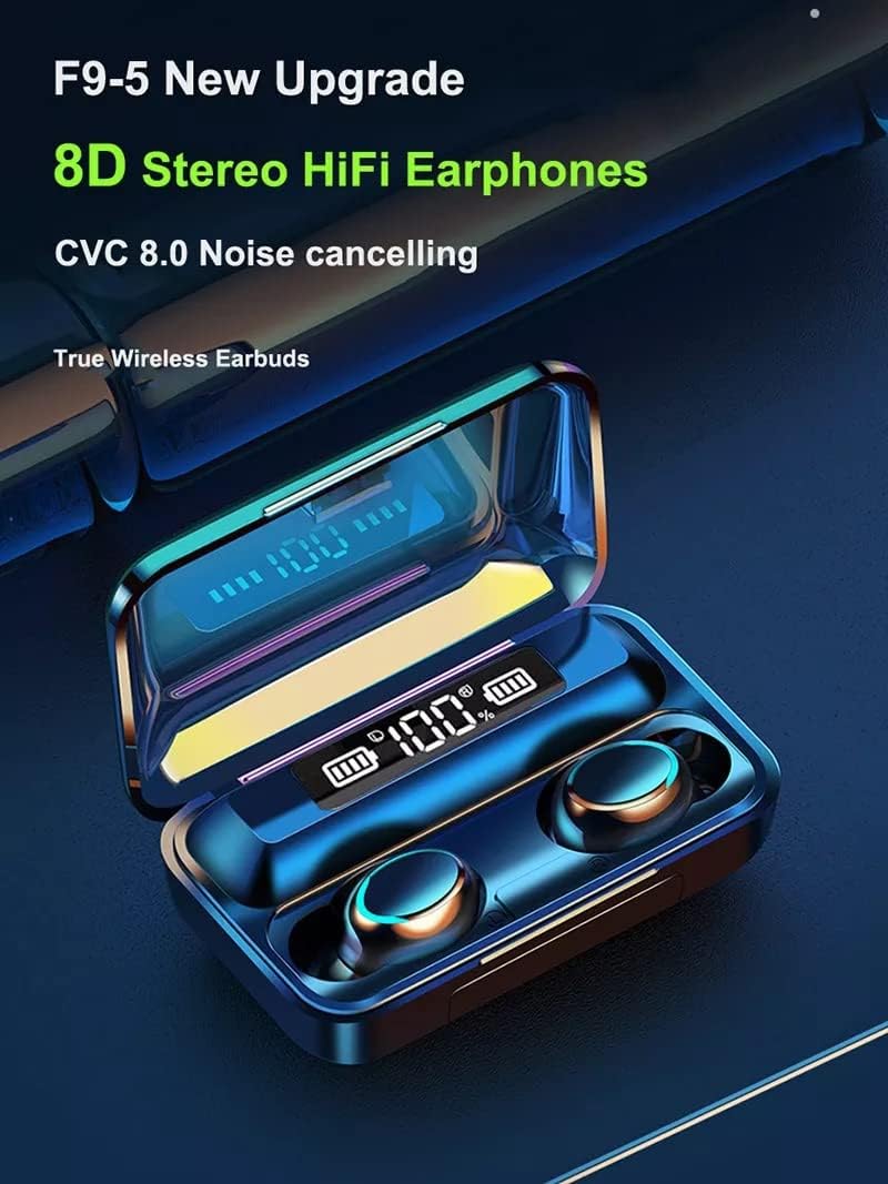 Zelara HD Stereo-Sportkopfhörer True Wireless Ohrhörer mit Mikrofon &amp; Ladecase mit großer Kapazität