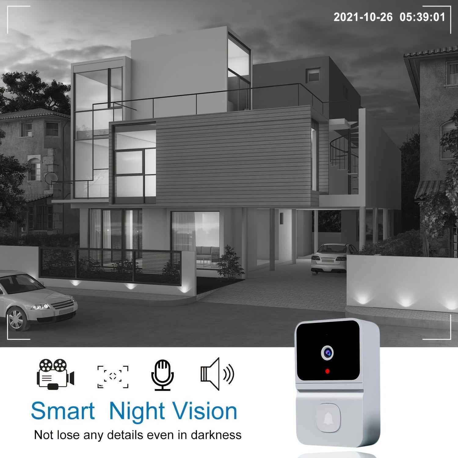 VisioBell Smart-Türklingel – Sicherheit und Komfort mit HD-Video und Zwei-Wege-Kommunikation
