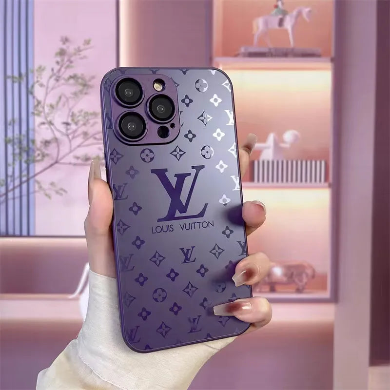 Luxus Louis Vuitton Frosted Matte Hülle für iPhone 13 / 14 / 15 Serie