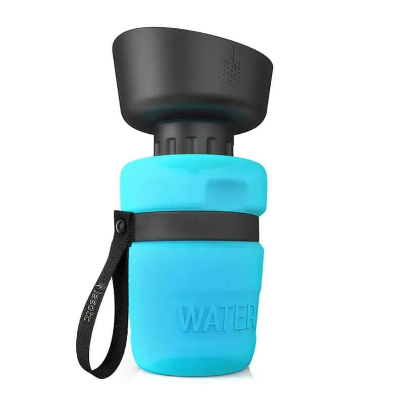Tragbare Hunde-Wasserflasche 520ml mit Trinkschale
