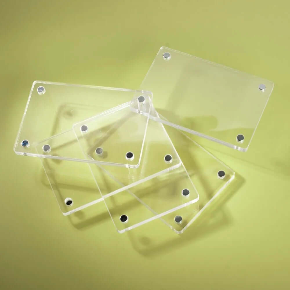 5er Set Moderne Acryl Bilderrahmen mit Magneten