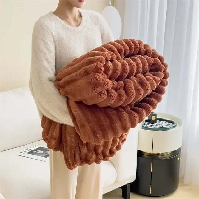 Riesige Kuscheldecke aus Plüsch - Extraweich &amp; Warm
