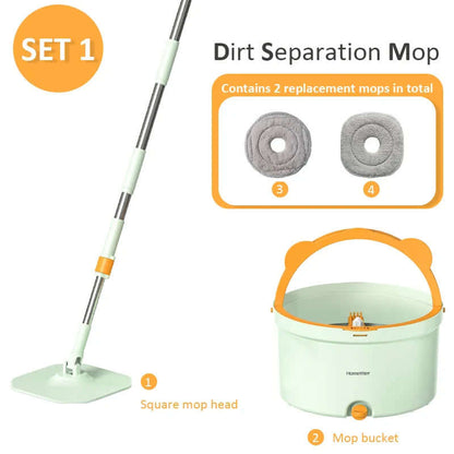Rotierender Wischmopp mit Eimer - SpinMop