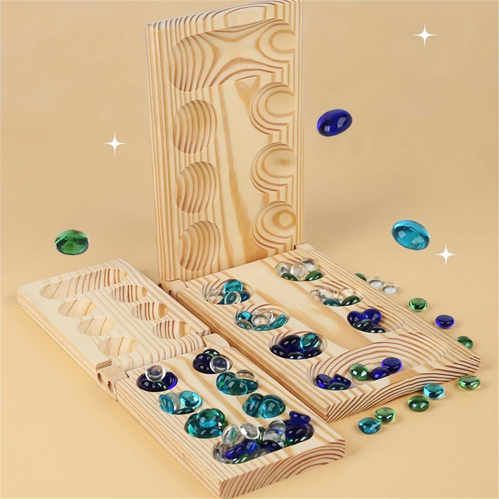 Klappbares Mancala-Spiel - Strategisches Brettspiel