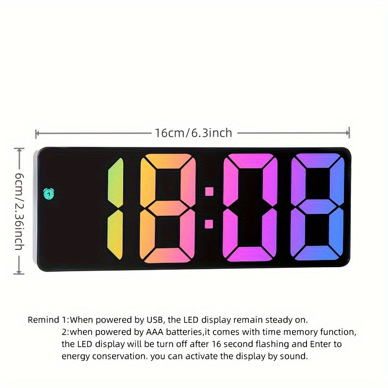 Bunte LED Digitaluhr – Für einen fröhlichen Start in den Tag