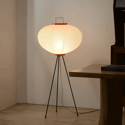 Stehlampe Reispapier Warmweiß LED