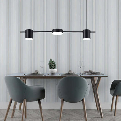 Moderne LED Pendelleuchte Aluminium Trommel Design