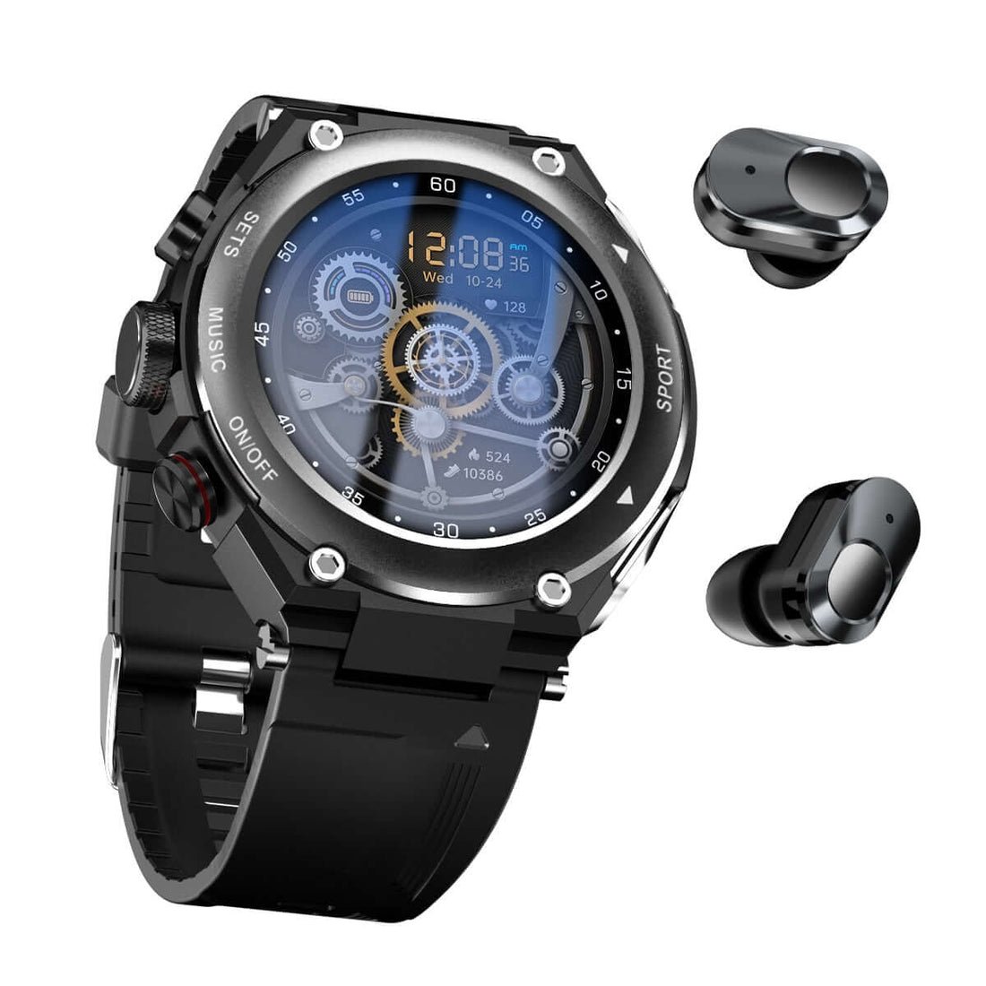 Smartwatch mit Ohrhörer - Fitness Tracker &amp; Gesundheitsmonitor