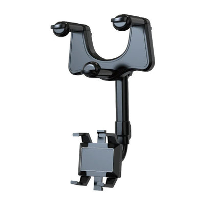 Drehbarer und einziehbarer Auto-Handyhalter - 360-Grad-Rückspiegel-Handyhalter