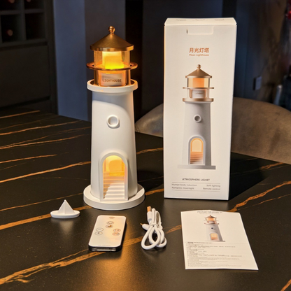 Zelara - Mondschein-Leuchtturm Projektionslampe Bluetooth-Lautsprecher