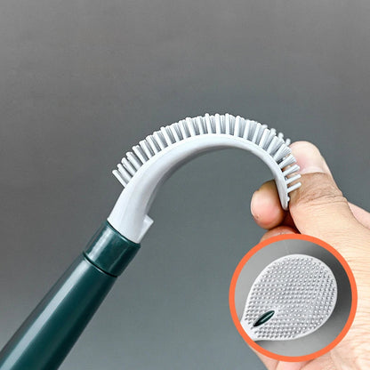 Haushaltsbohrfreie Wandhängende lange Griff Silikon Toilettenbürste