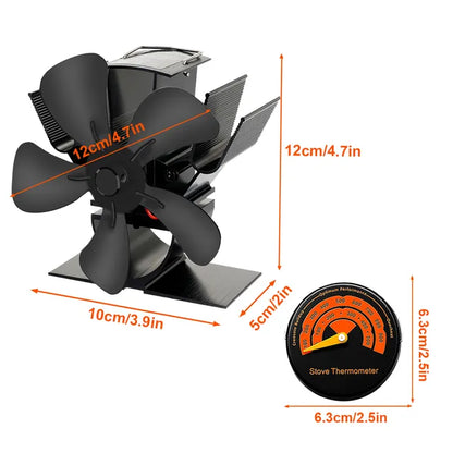 Bester Holzofen Ventilator für Kaminofen mit Holzfeuer