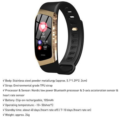 Blutdruck Smartwatch und Herzfrequenzmonitor