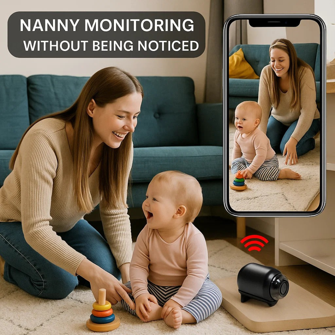 Mini WLAN versteckte Kamera und Audio - Winzige Überwachungs-Mini-Spionkameras Drahtlose Nanny-Überwachung
