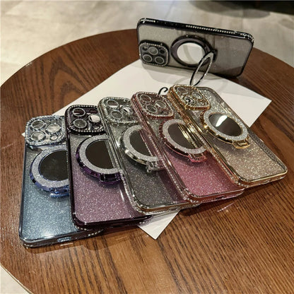Diamond Glitter iPhone Magsafe Clear Case