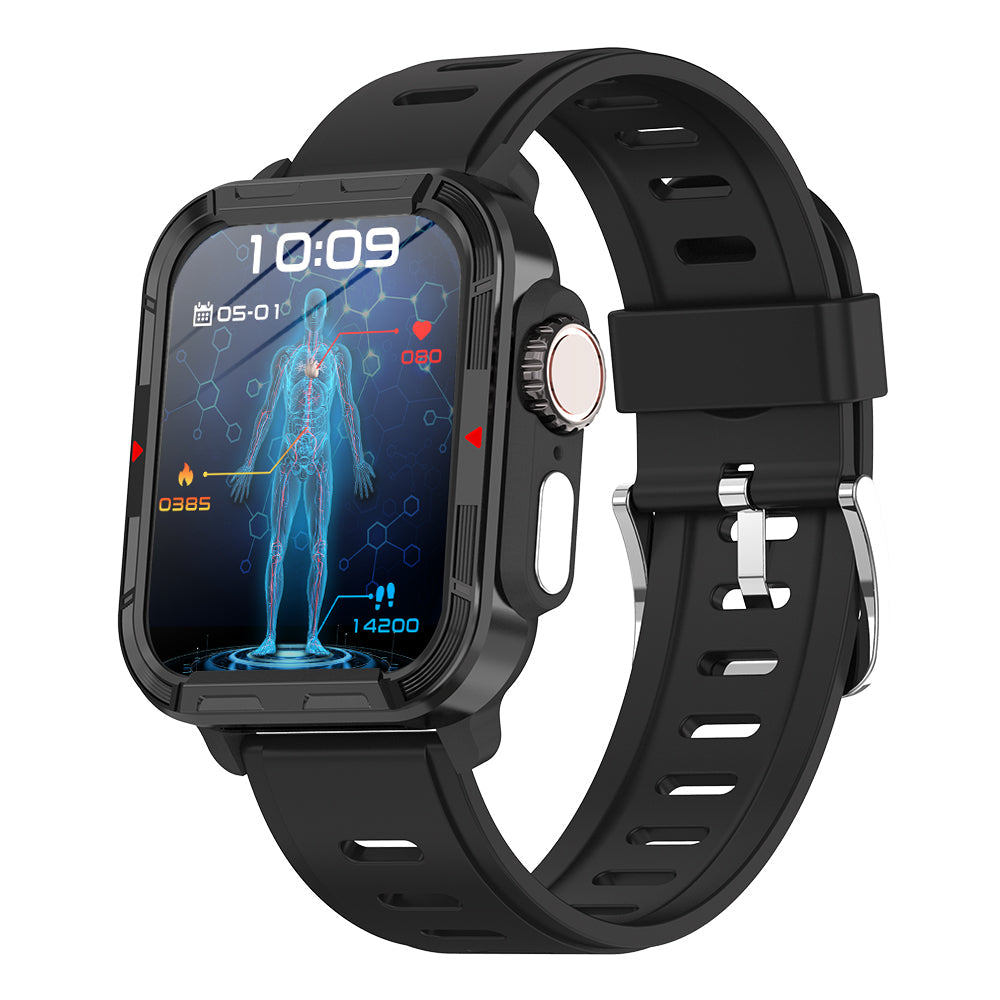 Zelara-Robuste Sport-Smartwatch Zelara VEE PRO zur Überwachung der Körperzusammensetzung/EKG/Blutzucker/Blutdruck/Herzfrequenz