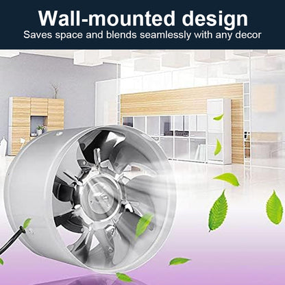 Wandmontierter, geräuscharmer Kanalventilator