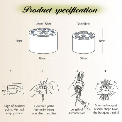 🎁Spiral Ikebana Stem Holder