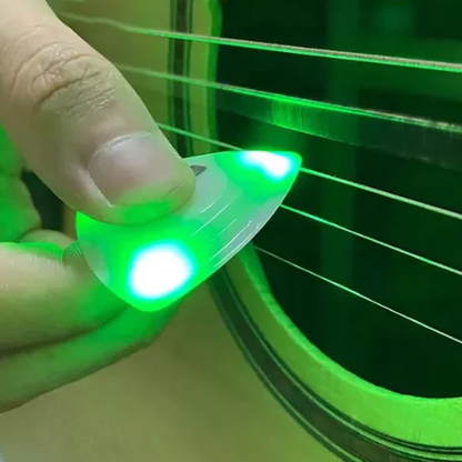 Licht an Gitarre Pick